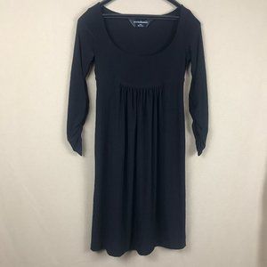 Norma Kamali Black Empire Waist Polyester Dress Size Small